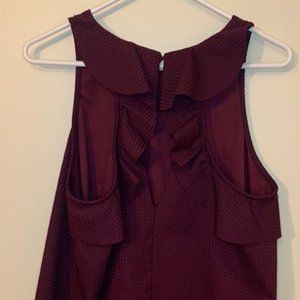 She + Sky Maroon Dress